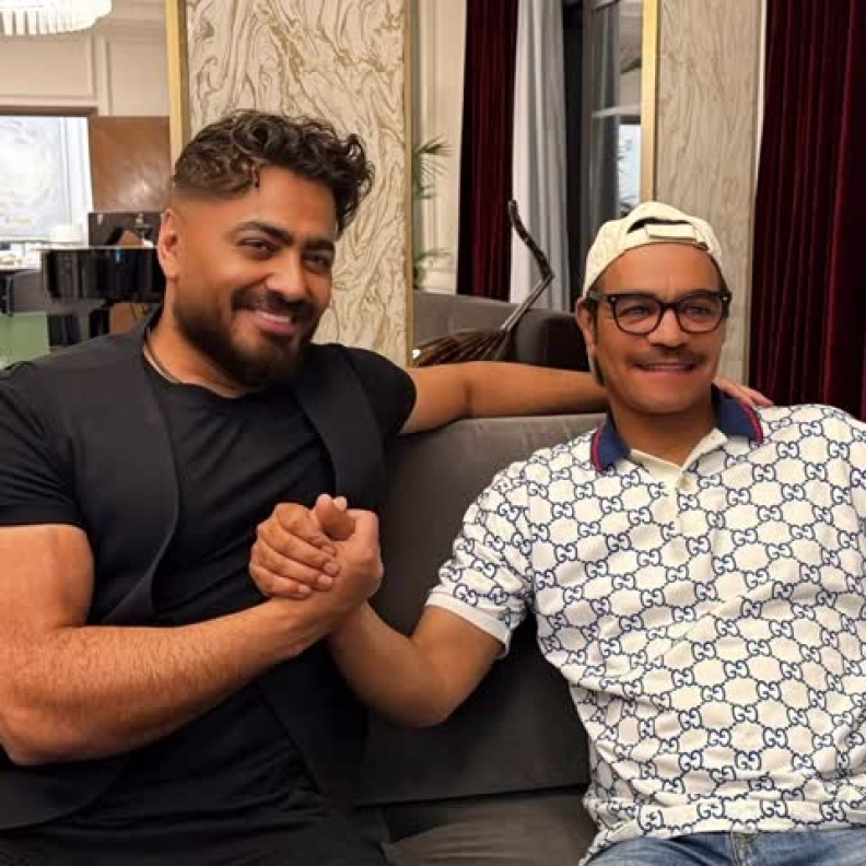 رابح صقر وتامر حسني