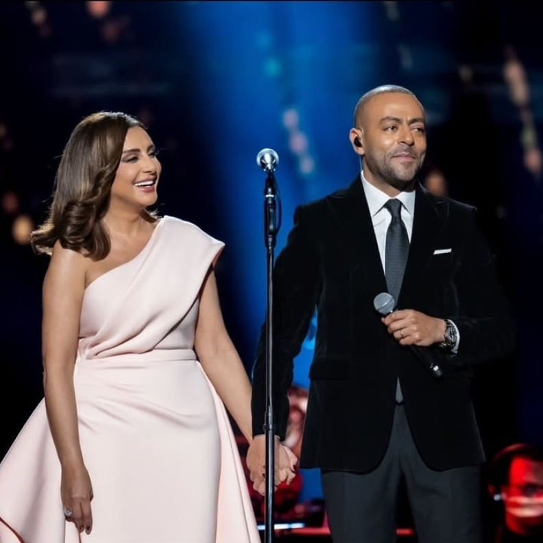 تامر عاشور وأنغام