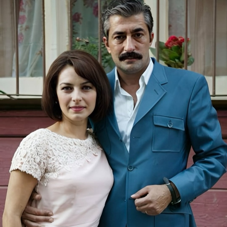 مشهد من مسلسل على مر الزمان