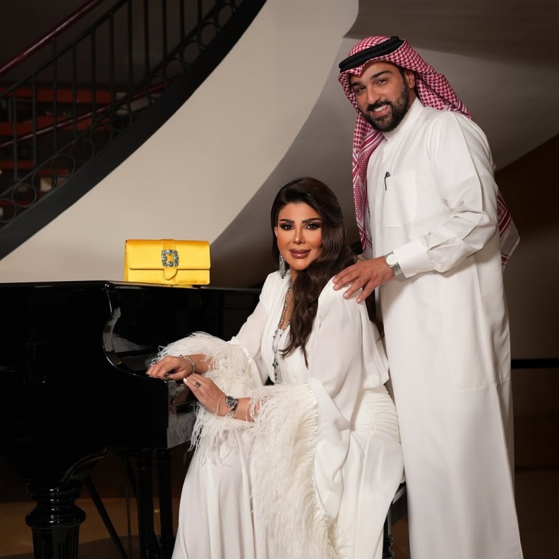 الهام الفضالة تعيش قصة حب قوية مع زوجها الثاني شهاب جوهر
