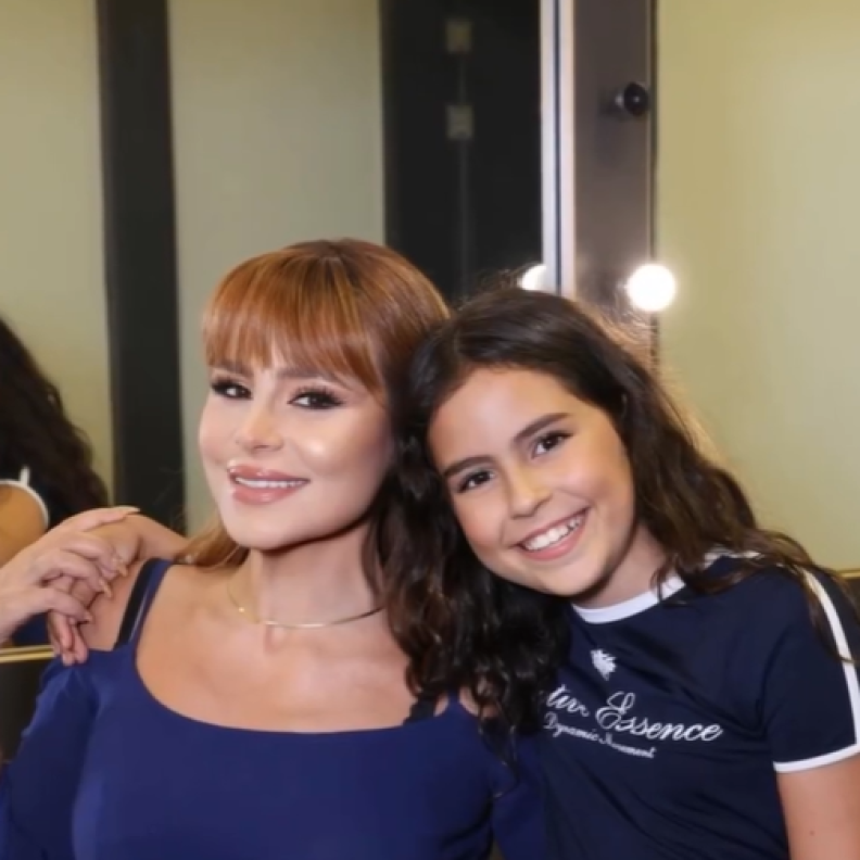 كارول سماحة مع ابنتها تالا