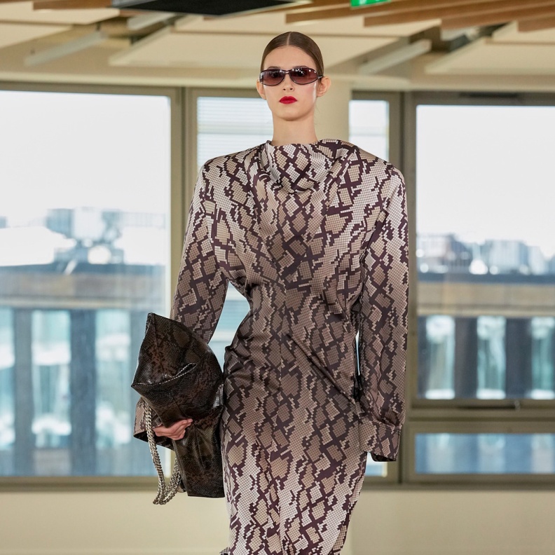نقشة الأفعى بأسلوب Stella McCartney