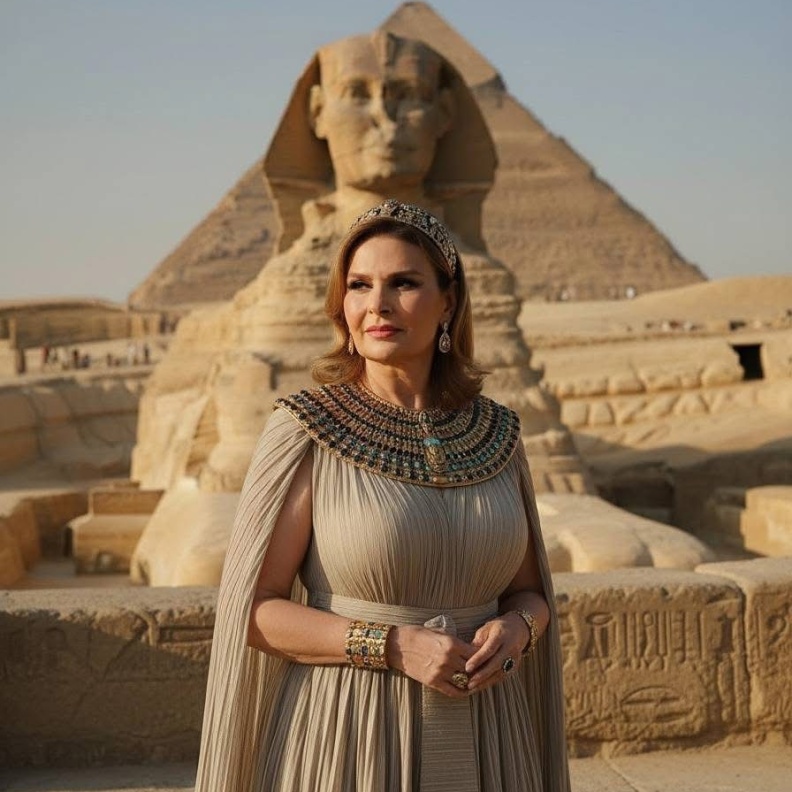 يسرا بالزي الفرعوني