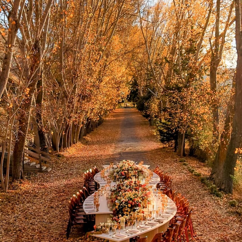 زفاف خريف بامتياز من الألوان حتى الأجواء