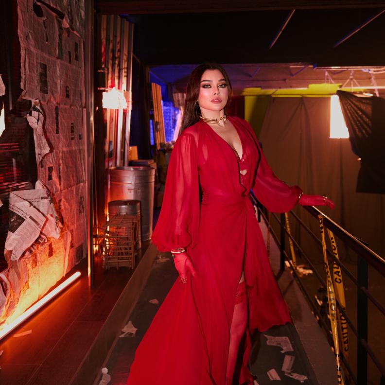 شاهدي أحدث إطلالات هيفاء وهبي في ختام 2025