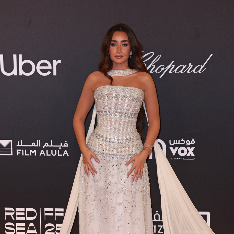 هنا الزاهد خلال مشاركتها في مهرجان البحر الأحمر