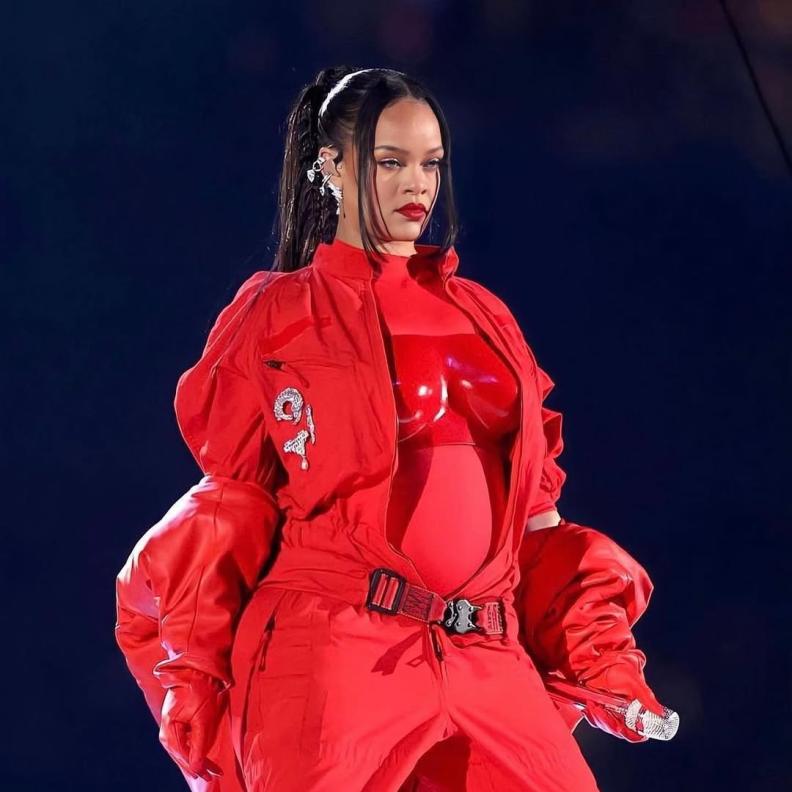 ريهانا خلال فترة حملها