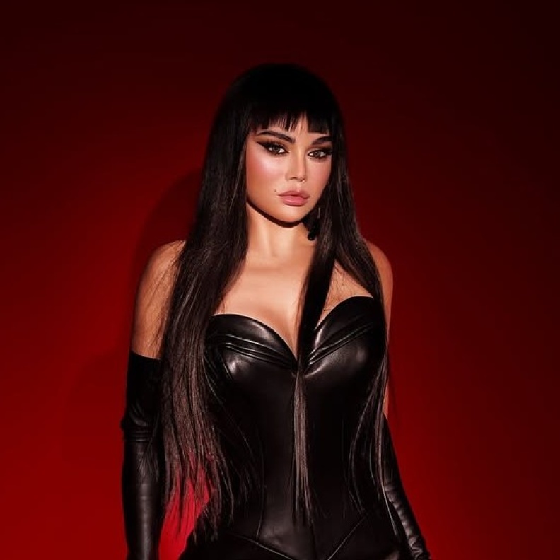 هيفاء وهبي بتسريحة الشعر المنسدل مع الغرة