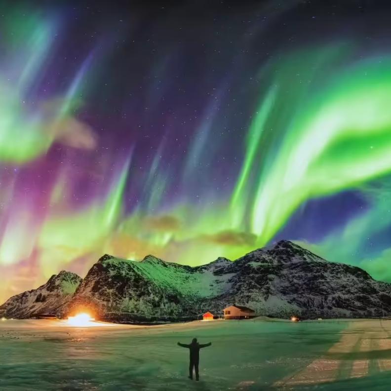 مشاهدة ظاهرة الشفق القطبي في رحلات شهر العسل