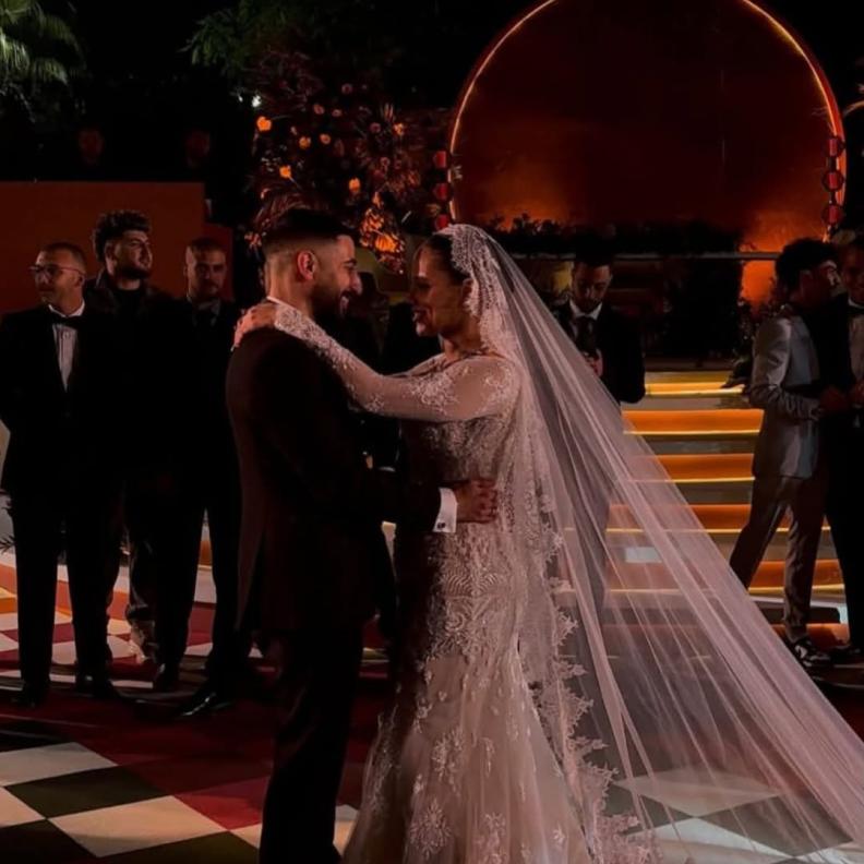 من حفل زفاف آدم نجل حنان ترك