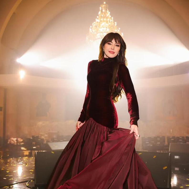 أجمل فساتين سهرة تألقت بها عبير نعمة في حصاد عام 2025 