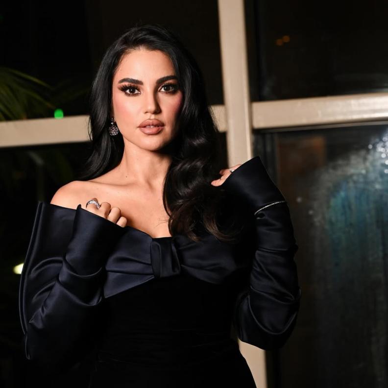 أجمل اطلالات مكياج وتسريحات شعر درة التونسية بمناسبة عيد ميلادها