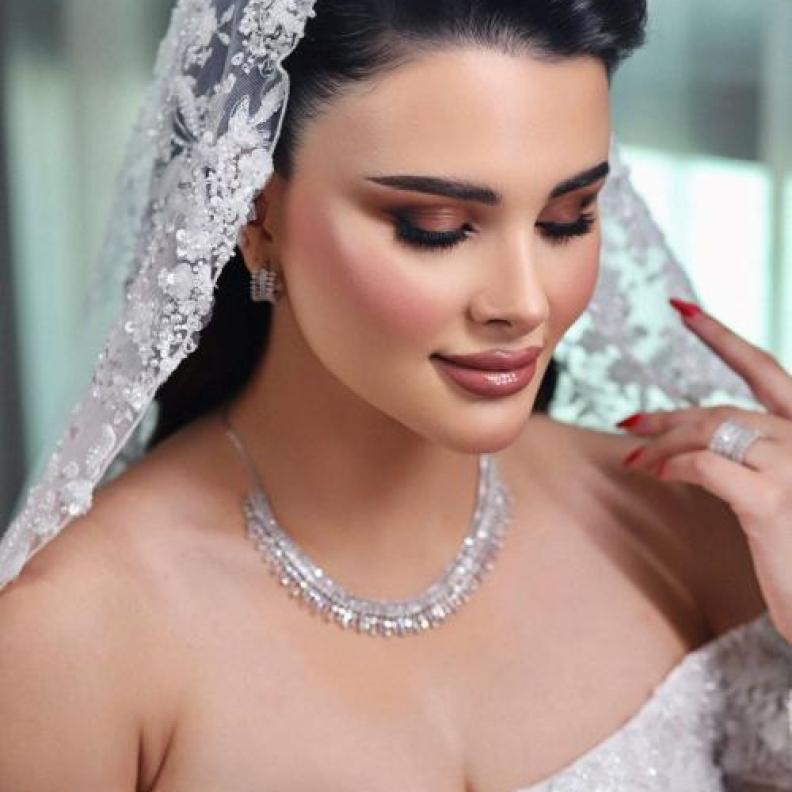 من اطلالات العرايس من الميك أب أرتست السعودية نهى عبدالعزيز