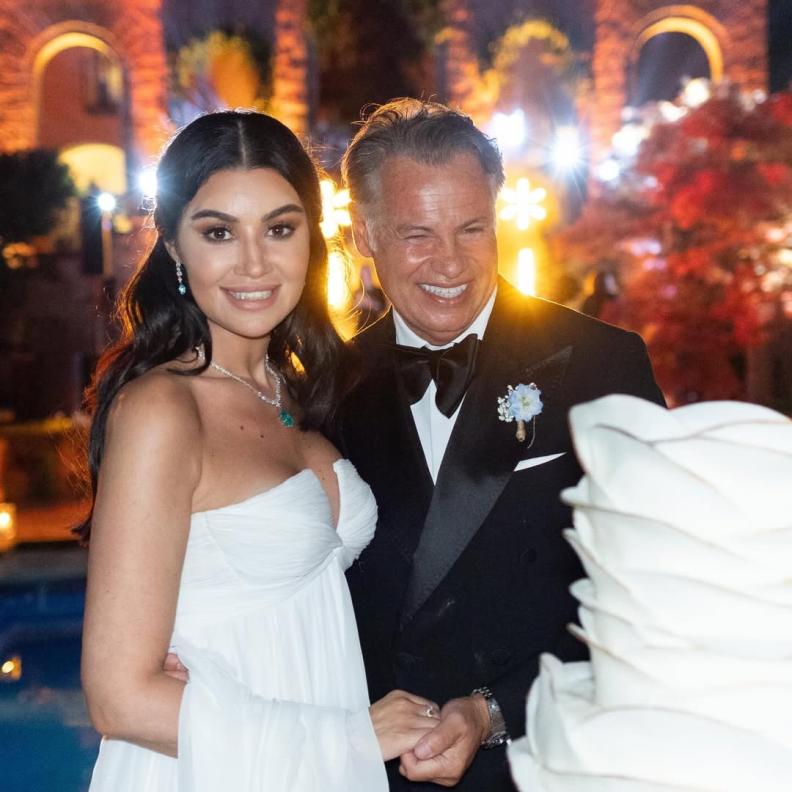 أروى جودة في حفل زفافها بإيطاليا