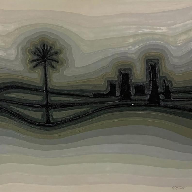 من أعمال الفنان محمد السليم الصورة من موقع دار الفنون