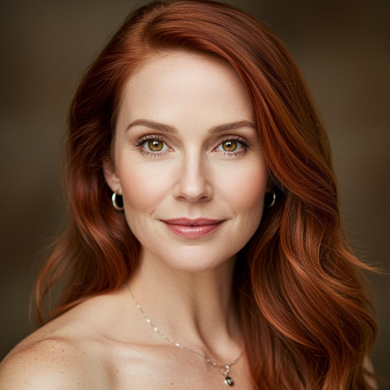 اللون النحاسي يمنح الخصل إشراقة واضحة وحركة بصرية تجعل الشعر يبدو أكثر حياة وديناميكية