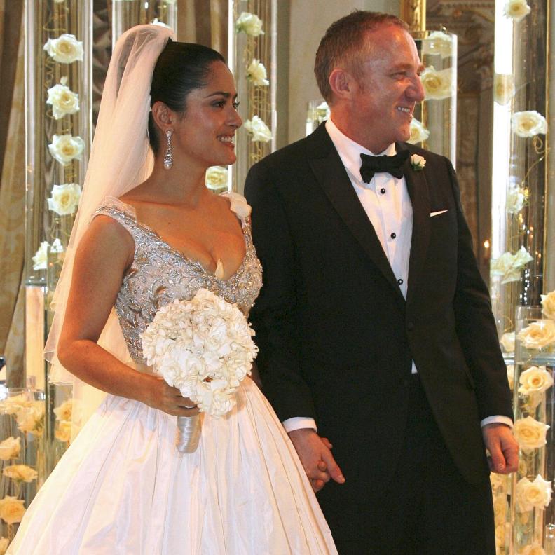 سلمى حايك اقامت حفل زفافها الأول في باريس