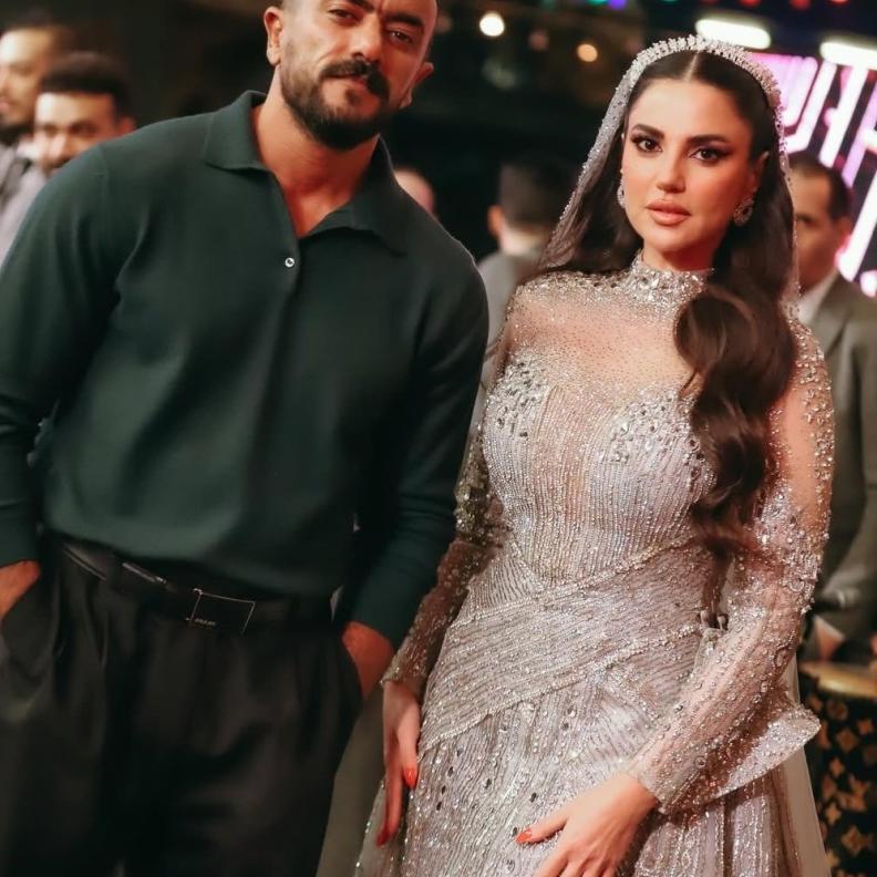 درة وأحمد العوضي في مسلسل علي كلاي