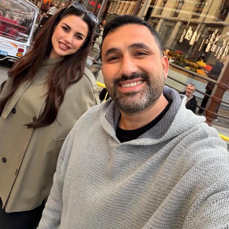 درة وهاني سعد في مدريد