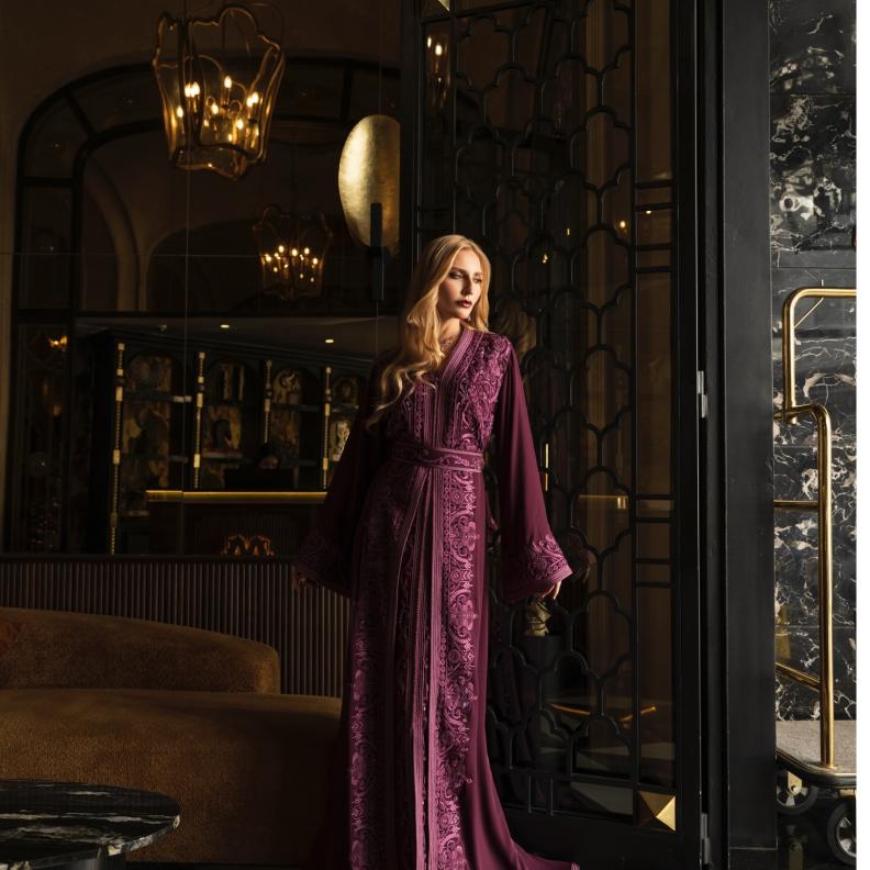 رقي تصميم القفطان من بشرى فيلالي الحلو