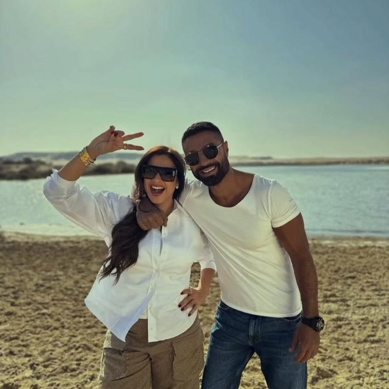 ياسمين عبد العزيز وكريم فهمي