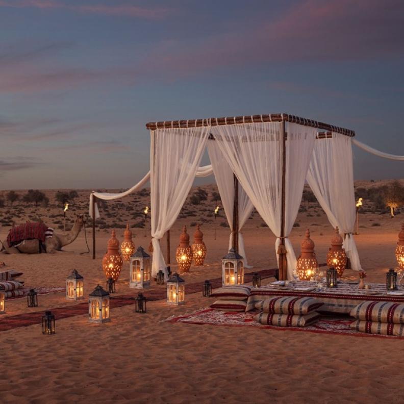 منتجع وسبا الصحراء الفاخر المها