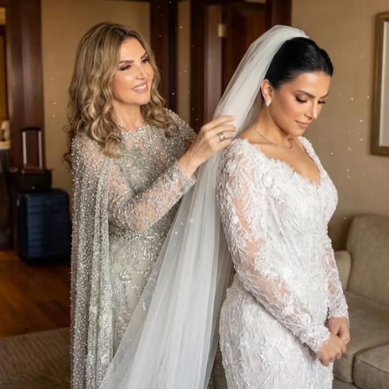 من زفاف همسة ابنة نادية مصطفى