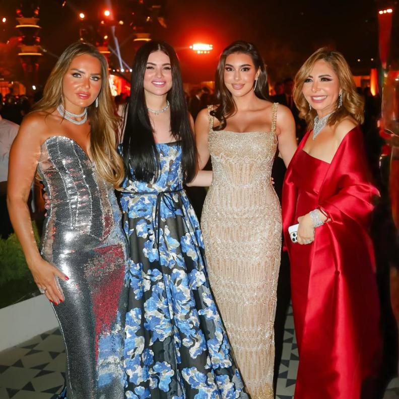 النجوم في حفل زفاف ابنة المنتج محمد السعدي