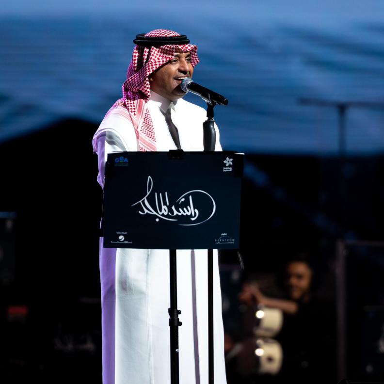 راشد الماجد في حفل جدة