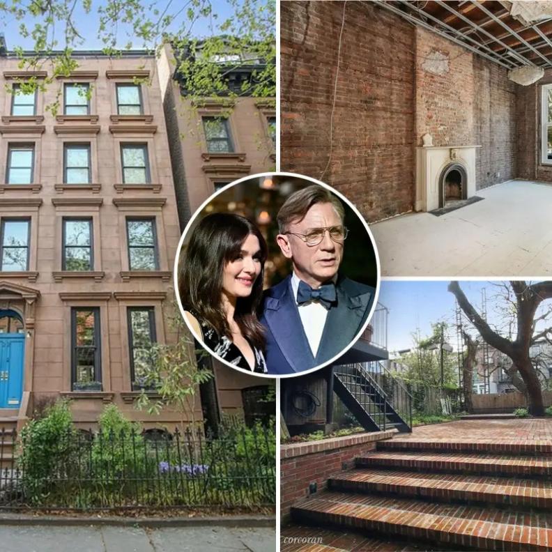 Daniel Craig and Rachel Weisz are selling their Cobble Hill mansion.