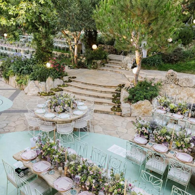 ألوان هادئة لحفل زفاف أنيق تنظيم باتريسيا غزارة