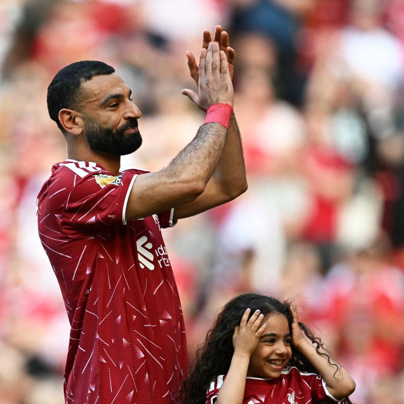 محمد صلاح وابنته كيان