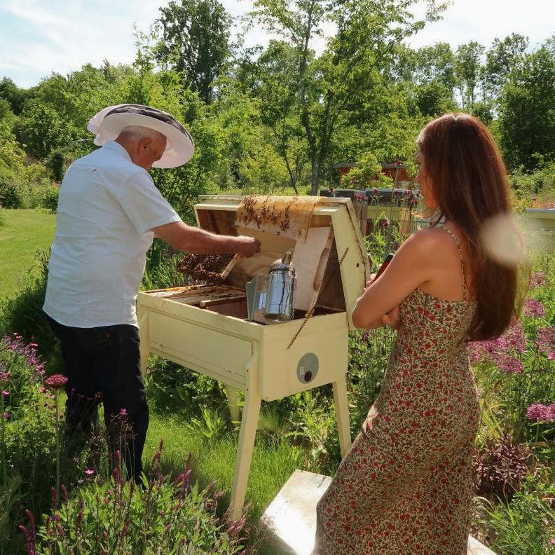 Negin & Father Bee Garden 