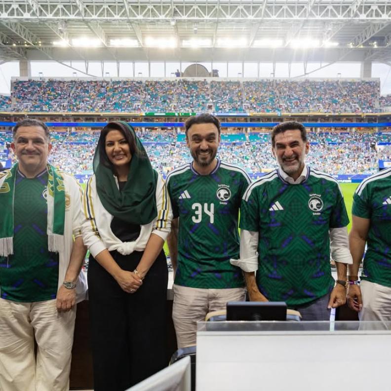 الأميرة ريما بنت بندر تفتخر بأداء المنتخب السعودي في افتتاح مشواره المونديالي في كأس العالم