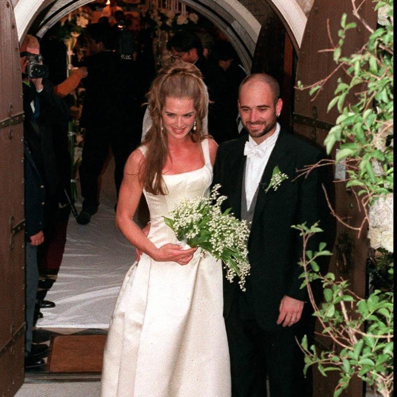 بروك شيلدز Brooke Shields وأندريه أغاسي Andre Agassi