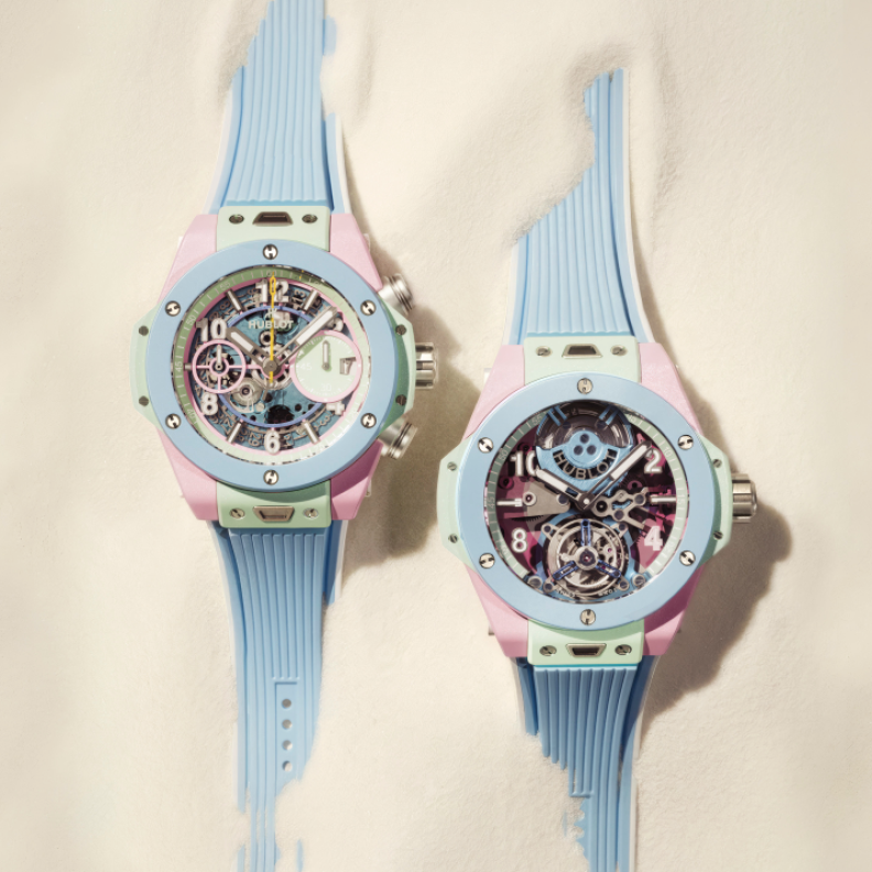 ساعات  Hublot  بألوان الباستيل