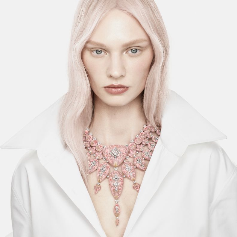 BOUCHERON - HUMAN BEING - CB26 - NECKLACE - QUARTZ ROSE