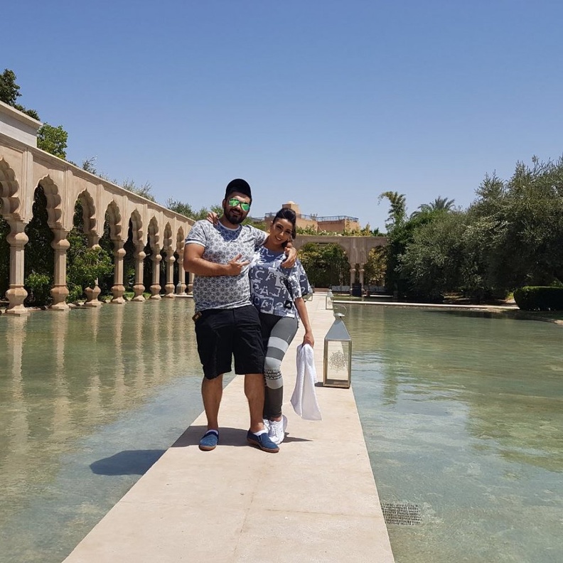 دنيا بطمة وزوجها 