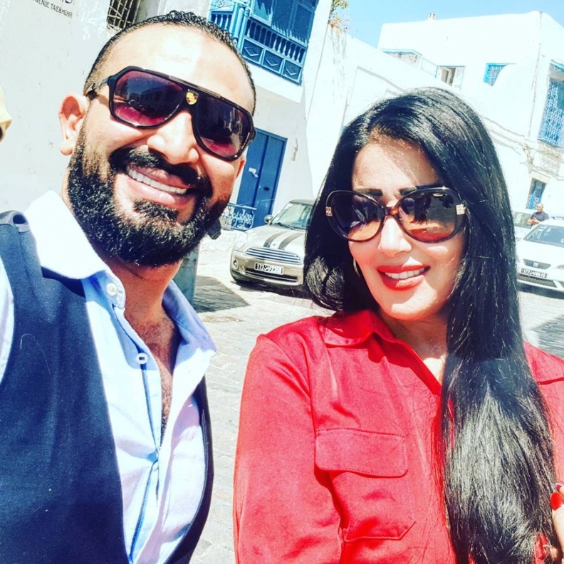 سمية الخشاب مع أحمد سعد