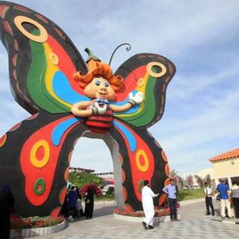 حديقة الفراشات .. أحدث إبداعات دبي