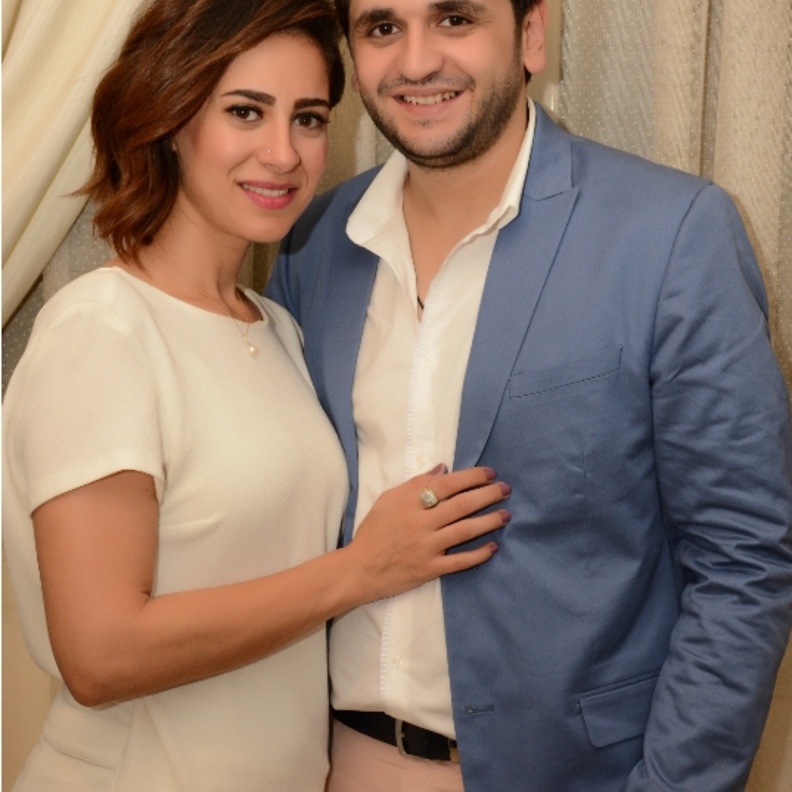 مصطفى خاطر وزوجته