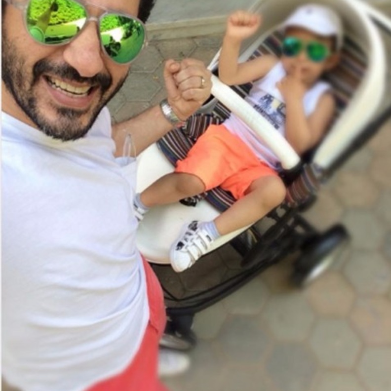 أحمد حلمي وابنه سليم