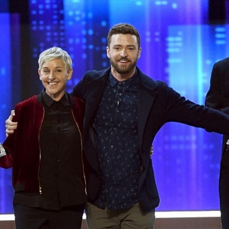 جاستن تمبرليك و إيلين دي جينيريز 