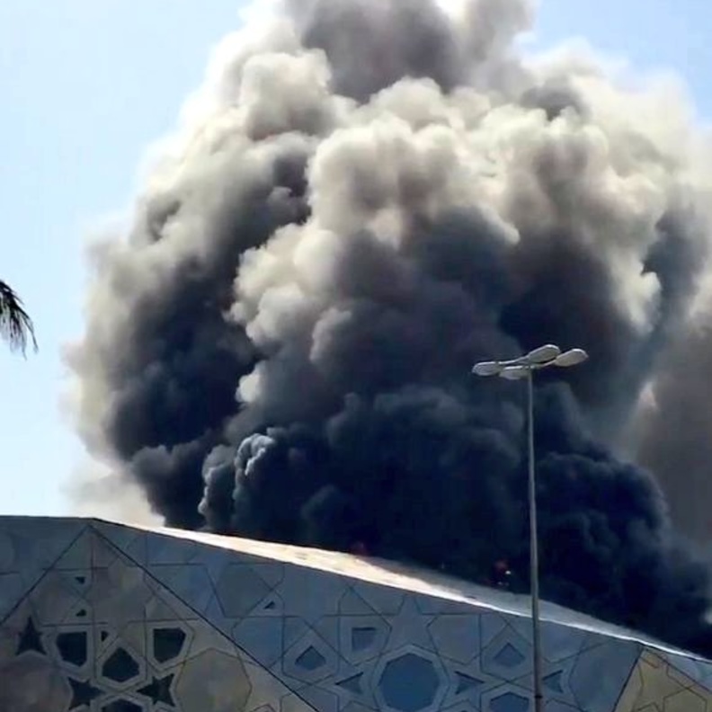 حريق في دار الاوبرا في الكويت