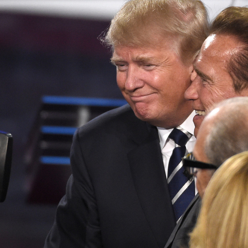 شوارزنيجر ودونالد ترامب