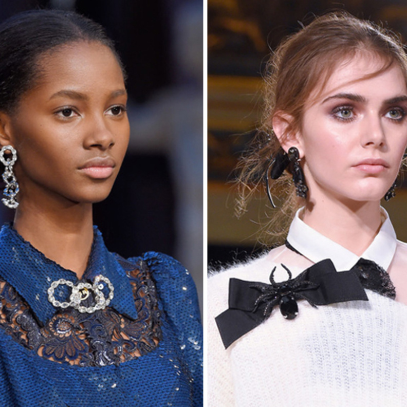 اكسسوارات يدوية من البروش مع الحبيبات البراقة