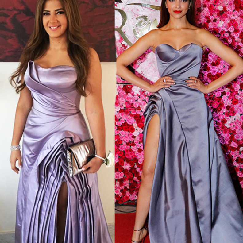  ديبيكا بادكون ترتدي فستان دنيا سمير غانم الأصلي