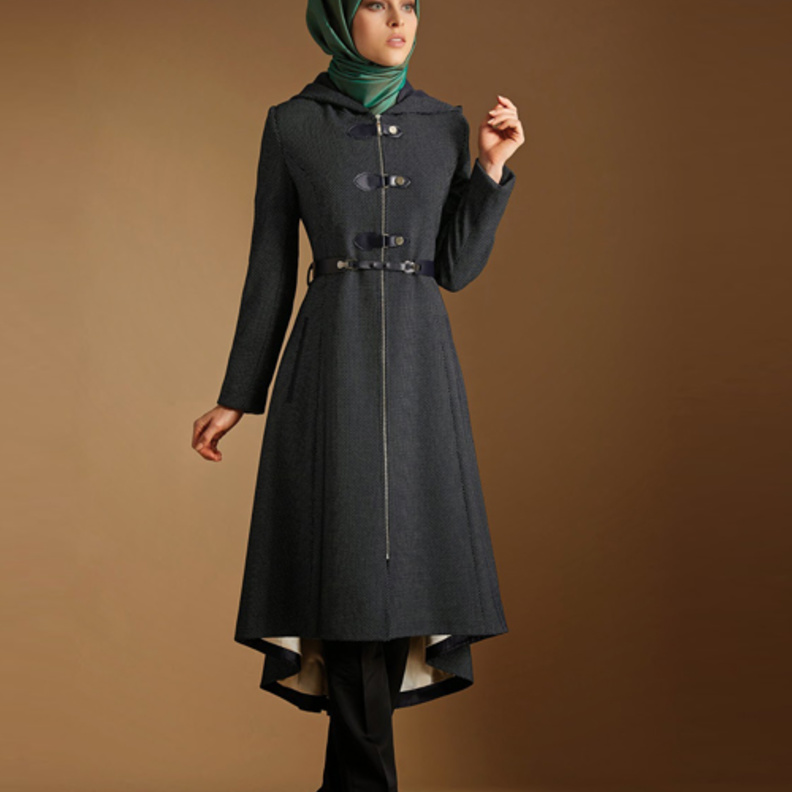 احدث ملابس المحجبات مع المعاطف الاسنثنائية