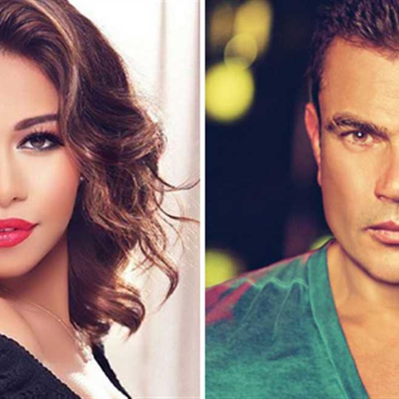 شيرين وعمرو دياب