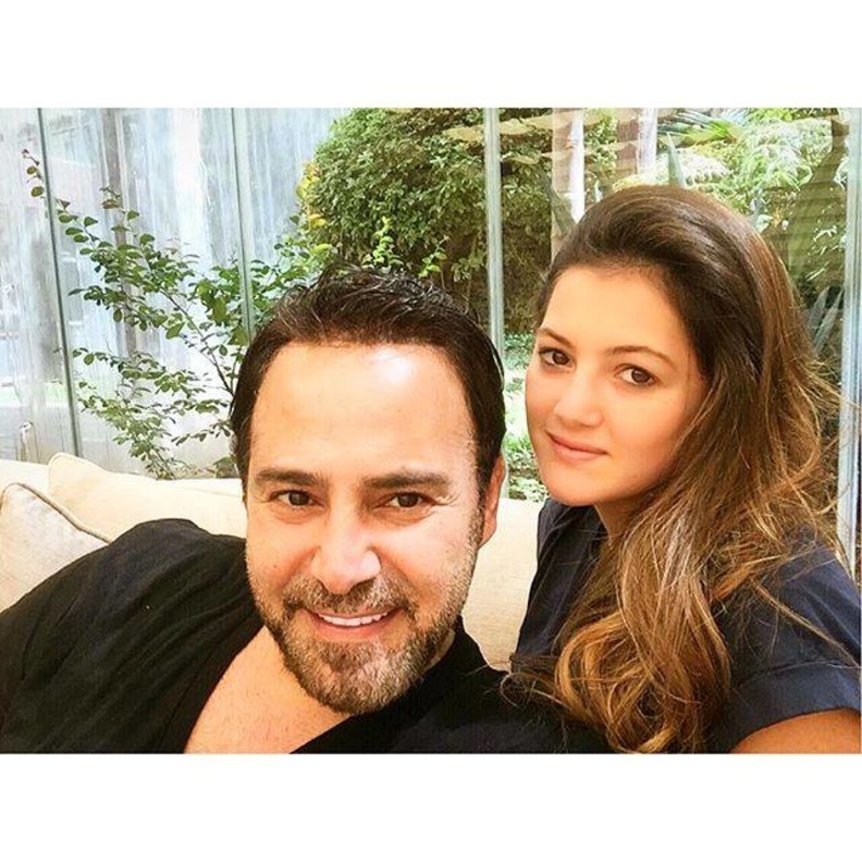 عاصي الحلاني وابنته دانا